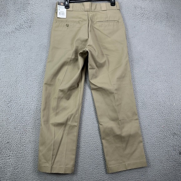Dickies Men Work Pants 30X29 Beige Chino Flat Front Straight Pocket Workwear NEW